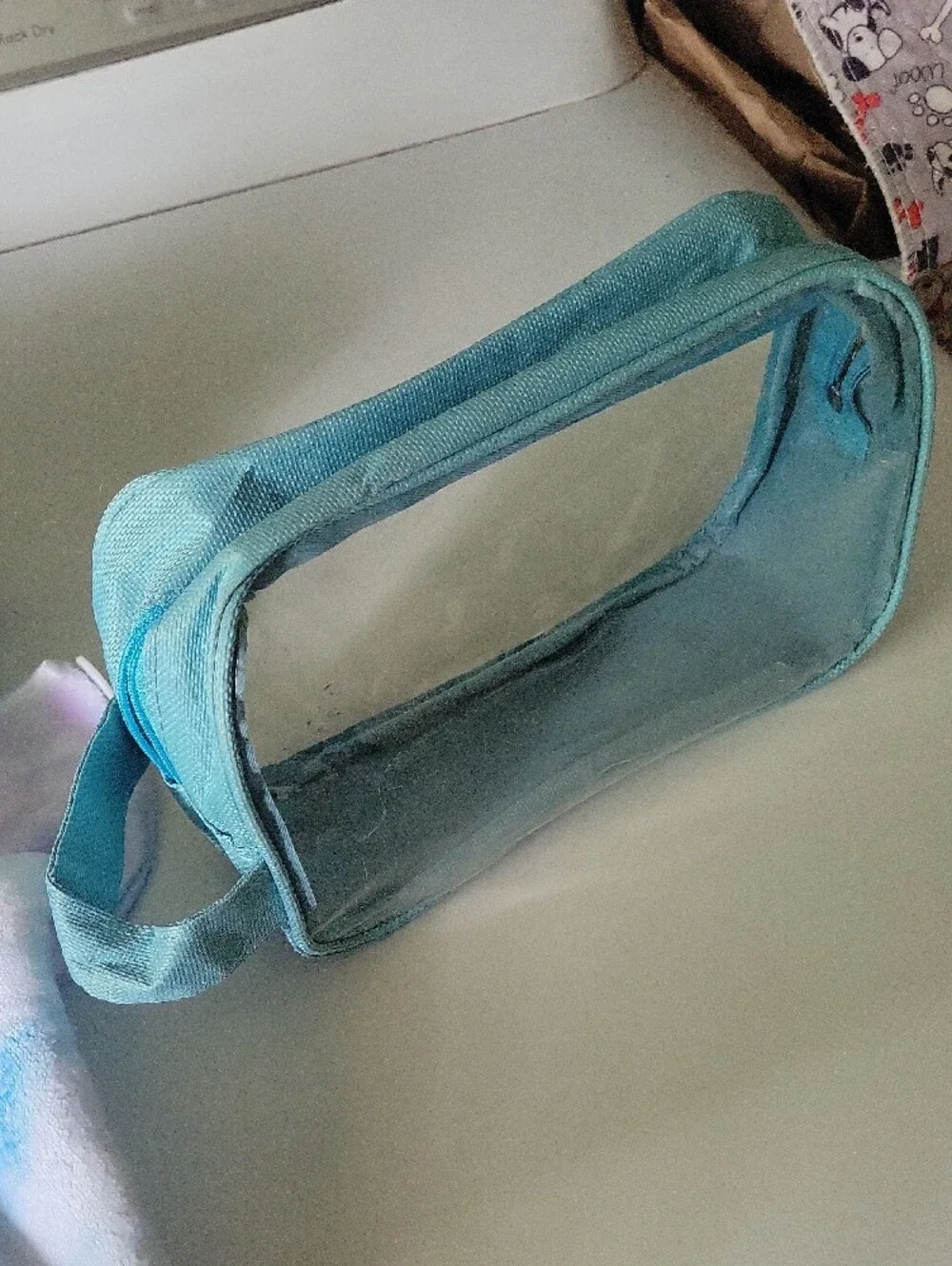 4-Piece Bath Cleansing Set with Clear Travel Bag - Blue